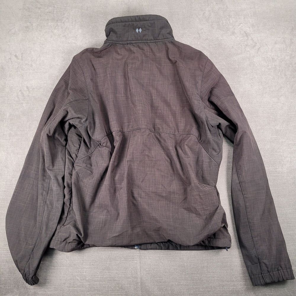 Black Diamond Full Zip Mock Neck Jacket Fleece Lined Black Mens Size Medium - Picture 10 of 10